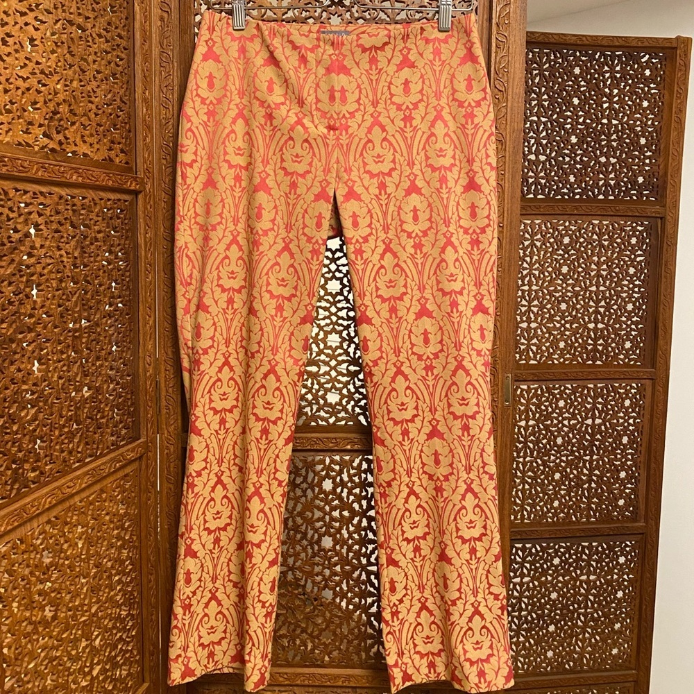 🚺 Sigrid Olsen pink & tan tapestry pants - Picture 6 of 6